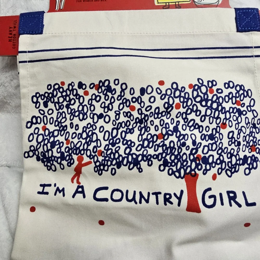 Blue Q I'm a Country Girl Heavy Duty Cotton Twill Apron